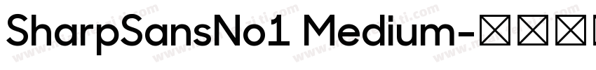 SharpSansNo1 Medium字体转换